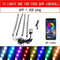 Led Car Foot Ambient Light With USB Cigarette Lighter Backlight Music Control App RGB Auto Interior Decorative Atmosphere Lights JadeMoghul Inc. 