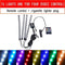 Led Car Foot Ambient Light With USB Cigarette Lighter Backlight Music Control App RGB Auto Interior Decorative Atmosphere Lights JadeMoghul Inc. 