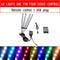 Led Car Foot Ambient Light With USB Cigarette Lighter Backlight Music Control App RGB Auto Interior Decorative Atmosphere Lights JadeMoghul Inc. 