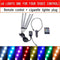 Led Car Foot Ambient Light With USB Cigarette Lighter Backlight Music Control App RGB Auto Interior Decorative Atmosphere Lights JadeMoghul Inc. 