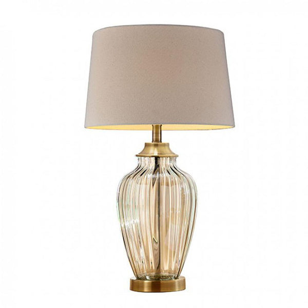 LEE Contemporary Golden Glass Table Lamp, Translucent-Table Lamps-Translucent-Glass-JadeMoghul Inc.