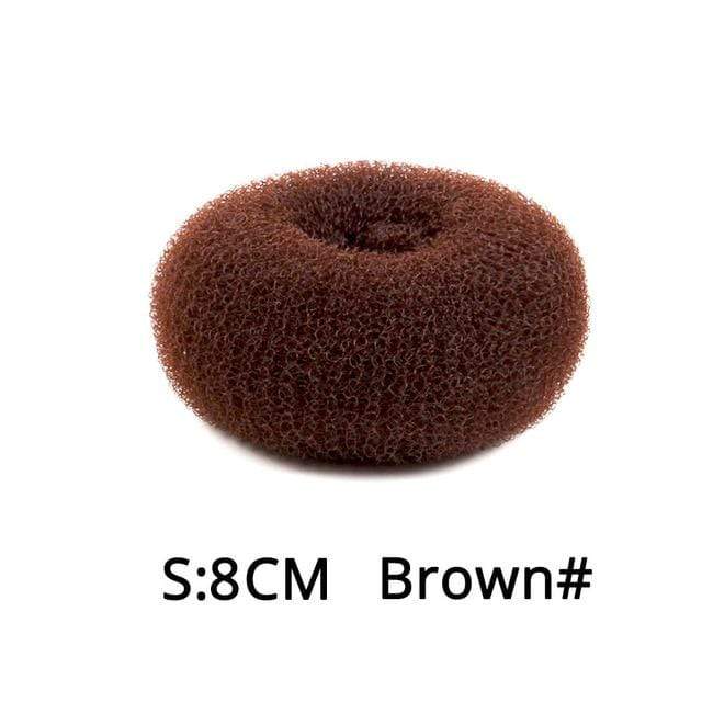 Leeons French Braid Hair Tools Styling Diy Magic Bun Maker Hair Braid Accessories Twist Sponge Donut Bun Maker Hairstyle Brown AExp