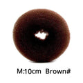 Leeons French Braid Hair Tools Styling Diy Magic Bun Maker Hair Braid Accessories Twist Sponge Donut Bun Maker Hairstyle Brown AExp