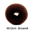 Leeons French Braid Hair Tools Styling Diy Magic Bun Maker Hair Braid Accessories Twist Sponge Donut Bun Maker Hairstyle Brown AExp