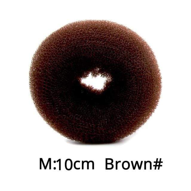 Leeons French Braid Hair Tools Styling Diy Magic Bun Maker Hair Braid Accessories Twist Sponge Donut Bun Maker Hairstyle Brown AExp