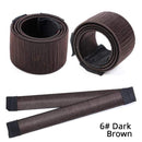Leeons French Braid Hair Tools Styling Diy Magic Bun Maker Hair Braid Accessories Twist Sponge Donut Bun Maker Hairstyle Brown AExp