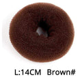 Leeons French Braid Hair Tools Styling Diy Magic Bun Maker Hair Braid Accessories Twist Sponge Donut Bun Maker Hairstyle Brown AExp