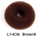 Leeons French Braid Hair Tools Styling Diy Magic Bun Maker Hair Braid Accessories Twist Sponge Donut Bun Maker Hairstyle Brown AExp