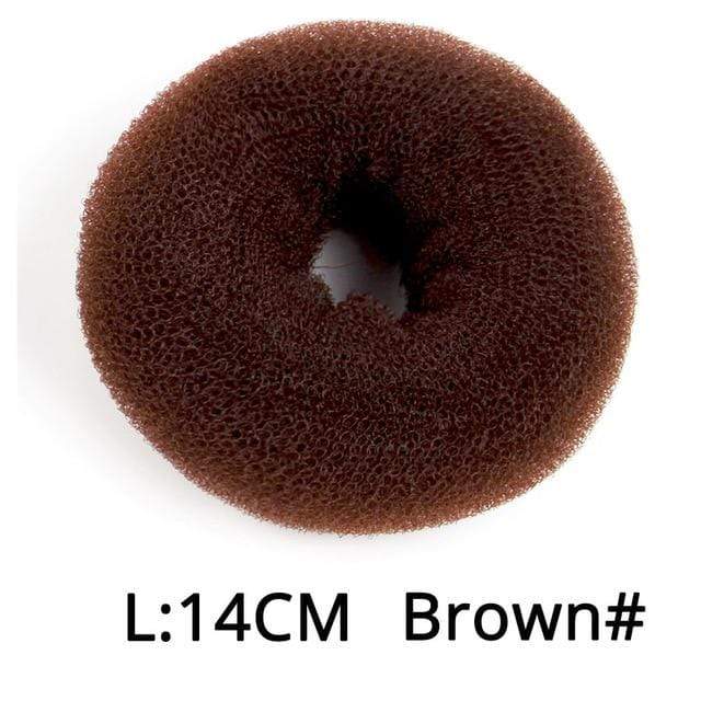 Leeons French Braid Hair Tools Styling Diy Magic Bun Maker Hair Braid Accessories Twist Sponge Donut Bun Maker Hairstyle Brown AExp