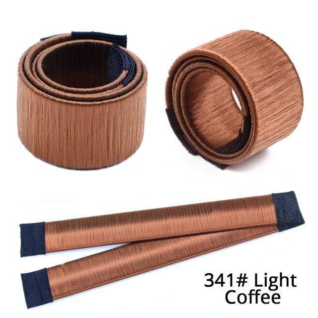Leeons French Braid Hair Tools Styling Diy Magic Bun Maker Hair Braid Accessories Twist Sponge Donut Bun Maker Hairstyle Brown AExp