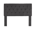 Leeroy II Contemporary Twin Size Headboard Gray-Headboards-Gray-Solid Wood/Others-JadeMoghul Inc.