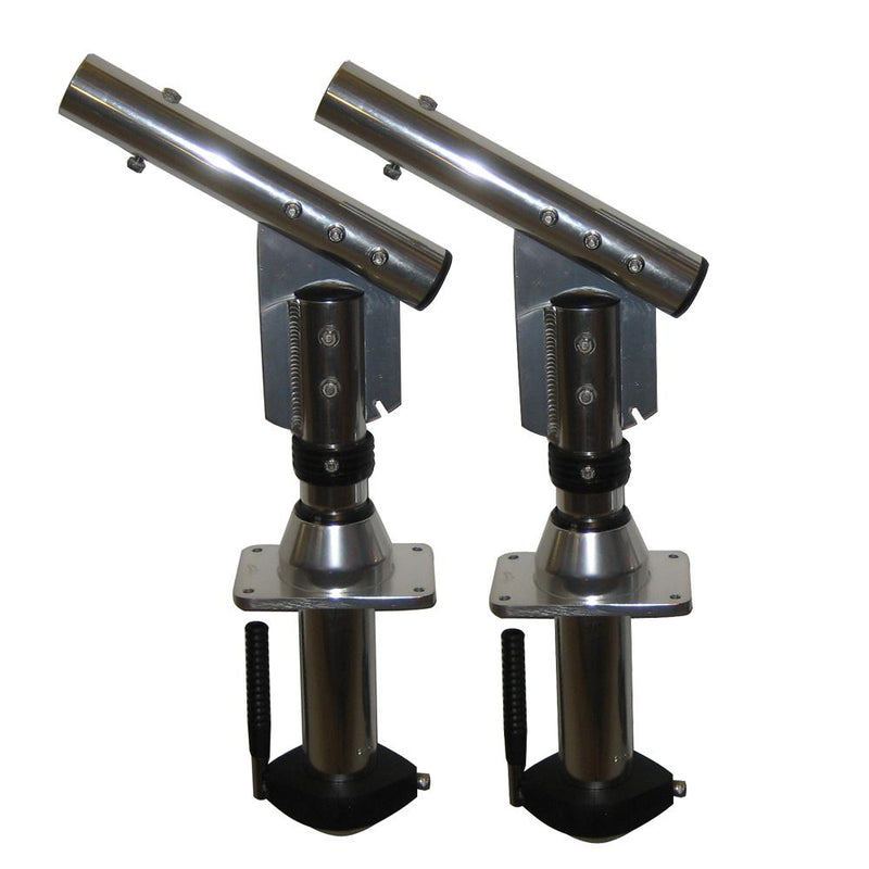 Lee's Sidewinder Bolt-In Outrigger Mounts, Lay-Down Version - Silver(Pair) [SW9300]-Outrigger Accessories-JadeMoghul Inc.