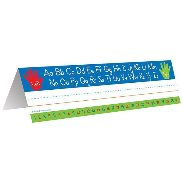 LEFT RIGHT ALPHABET TENT NAME PLATE-Learning Materials-JadeMoghul Inc.