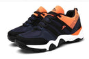 Leisure Shoes / Soft & Light Fashion Casual Shoes / Men Sneakers-DarkBlue with Orange-11-JadeMoghul Inc.