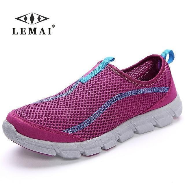 LEMAI 2017 New Men Casual Shoes, Summer Mesh For Men,Super Light Flats Shoes, Foot Wrapping Big Size