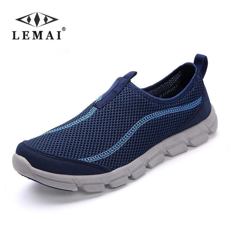 LEMAI 2017 New Men Casual Shoes, Summer Mesh For Men,Super Light Flats Shoes, Foot Wrapping Big Size