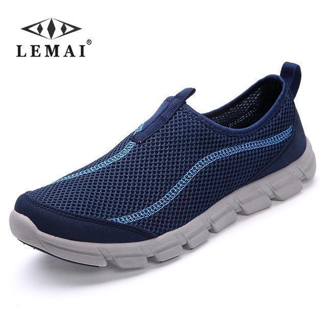 LEMAI 2017 New Men Casual Shoes, Summer Mesh For Men,Super Light Flats Shoes, Foot Wrapping Big Size