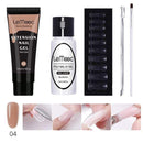 Lemooc  UV Gel Kit 15ml Quick Building  UV Gel Nail Polish For Nail Extensions Acrylic Gel Polish Nail Art Set AExp