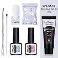 Lemooc  UV Gel Kit 15ml Quick Building  UV Gel Nail Polish For Nail Extensions Acrylic Gel Polish Nail Art Set AExp