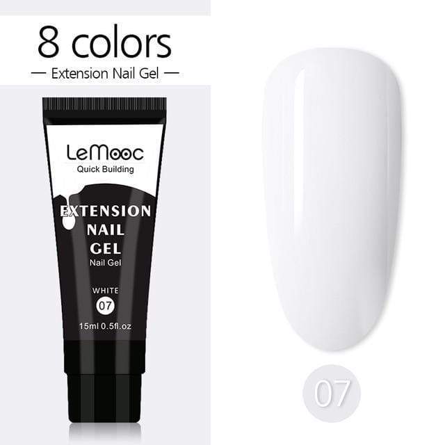 Lemooc  UV Gel Kit 15ml Quick Building  UV Gel Nail Polish For Nail Extensions Acrylic Gel Polish Nail Art Set AExp