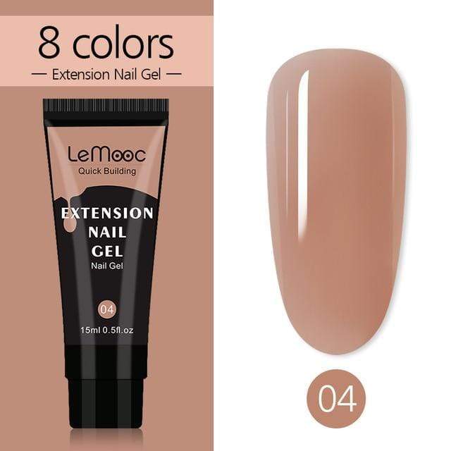 Lemooc  UV Gel Kit 15ml Quick Building  UV Gel Nail Polish For Nail Extensions Acrylic Gel Polish Nail Art Set JadeMoghul Inc. 