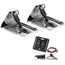 Lenco 12" x 12" Heavy Duty Performance Trim Tab Kit w-LED Indicator Switch Kit 12V [RT12X12HDI]-Trim Tabs-JadeMoghul Inc.