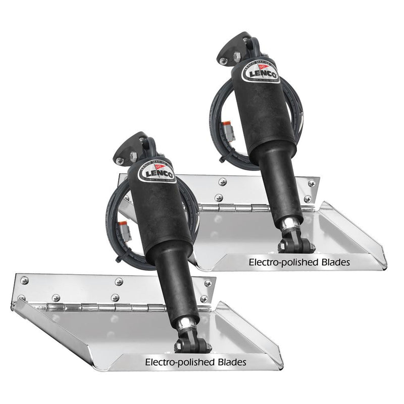 Lenco 16" x 12" Standard Performance Trim Tab Kit w-o  Switch Kit 12V [15039-101]-Trim Tabs-JadeMoghul Inc.