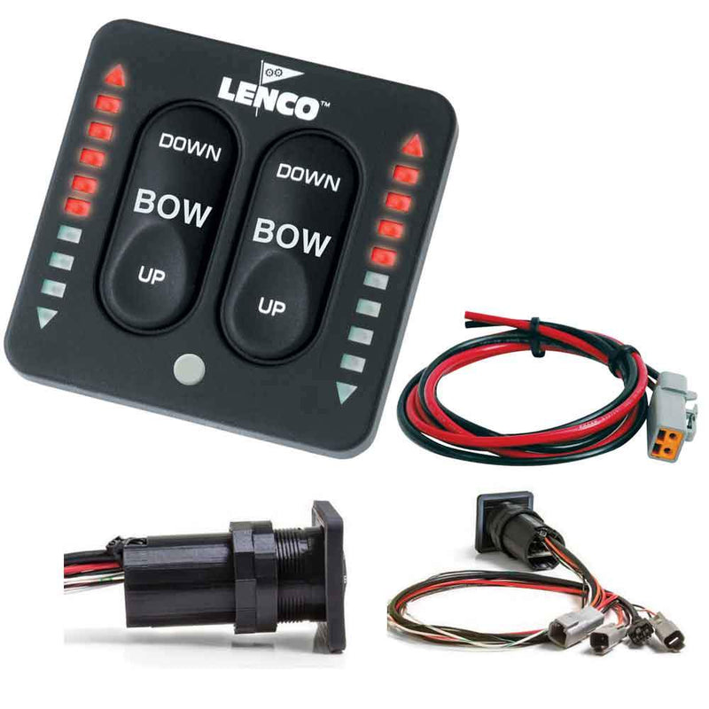 Lenco LED Indicator Integrated Tactile Switch Kit w-Pigtail f-Single Actuator Systems [15170-001]-Trim Tab Accessories-JadeMoghul Inc.