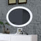 Lennart II White Oval Mirror-Makeup Mirrors-White-Wood Glass-JadeMoghul Inc.