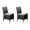 Leodore Contemporary Side Chair, Gray, Set Of 2-Armchairs and Accent Chairs-Gray-Aluminum Fabric-JadeMoghul Inc.