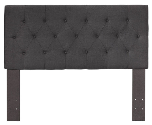 Lerroy II Contemporary Headboard, Gray-Headboards-Gray-Polyester-JadeMoghul Inc.