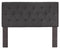 Lerroy II Contemporary Headboard, Gray-Headboards-Gray-Polyester-JadeMoghul Inc.