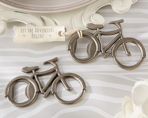 "Let's Go On an Adventure" Bicycle Bottle Opener-Wedding Reception Accessories-JadeMoghul Inc.
