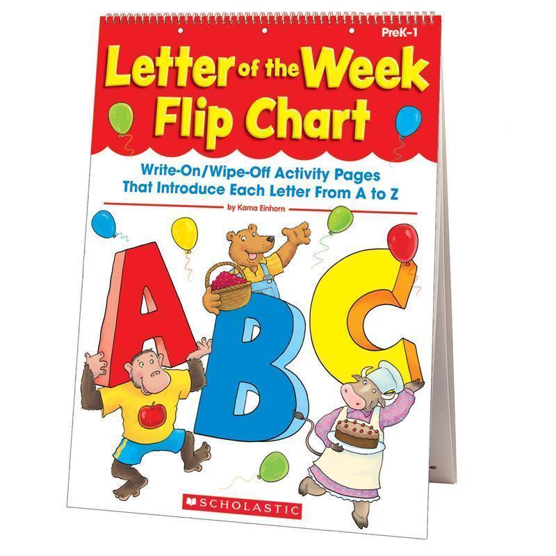 LETTER OF THE WEEK FLIP CHART-Learning Materials-JadeMoghul Inc.