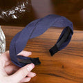 LEVAO Solid Color Velvet Braid Headband with Teeth Hair Accessories Korean Twists Hairband Women and Girls Head Wear AExp
