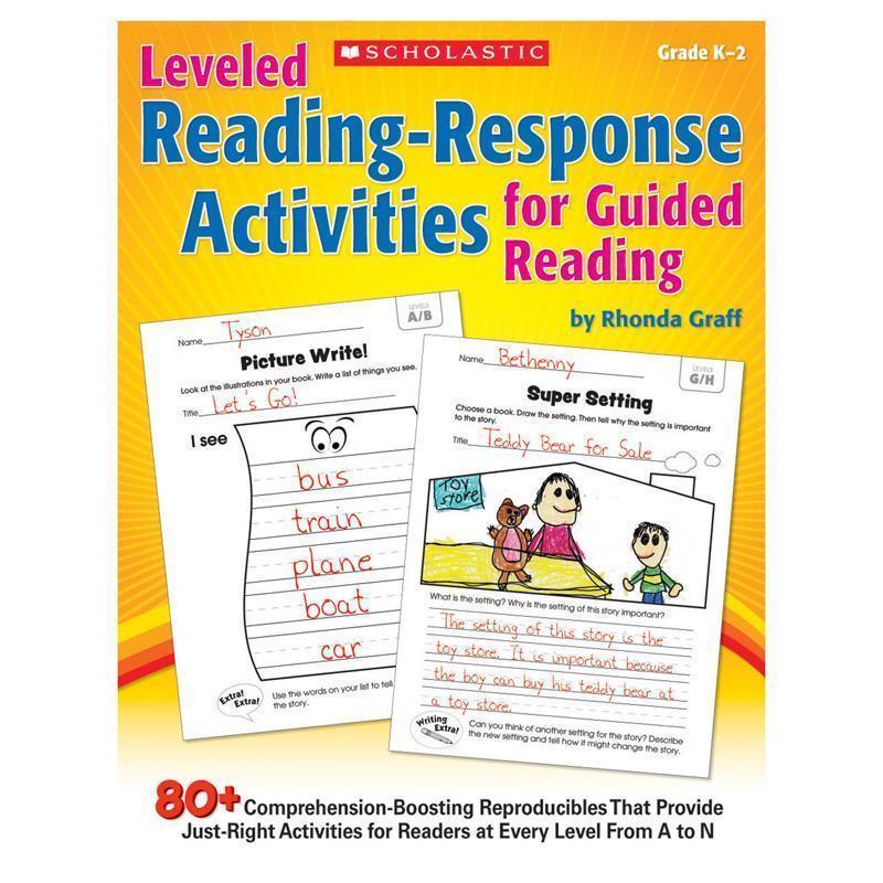 LEVELED READING RESPONSE ACTIVITIES-Learning Materials-JadeMoghul Inc.