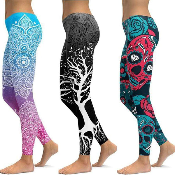 LI-FI Print Yoga Pants Women Unique Fitness Leggings Workout Sports Running Leggings Sexy Push Up Gym Wear Elastic Slim Pants JadeMoghul Inc. 