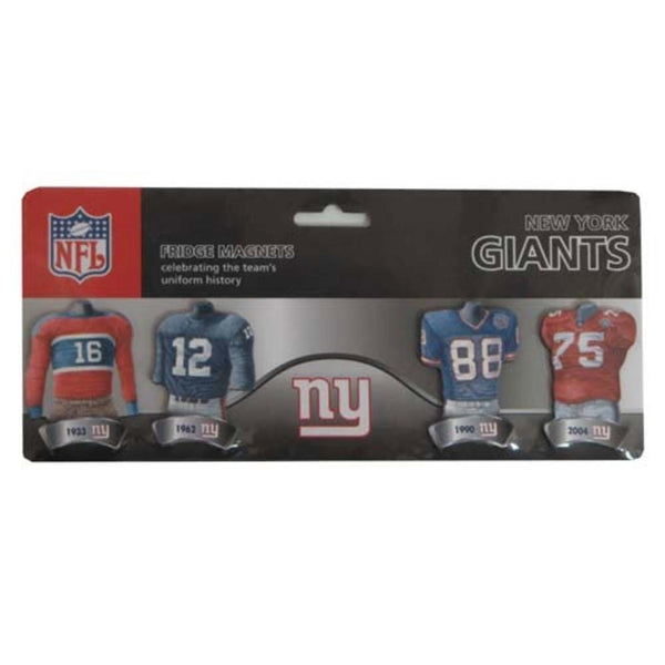 LICENSED NOVELTIES NFL New York Giants Uniform Magnet Set (4 Pack) ASC, INC