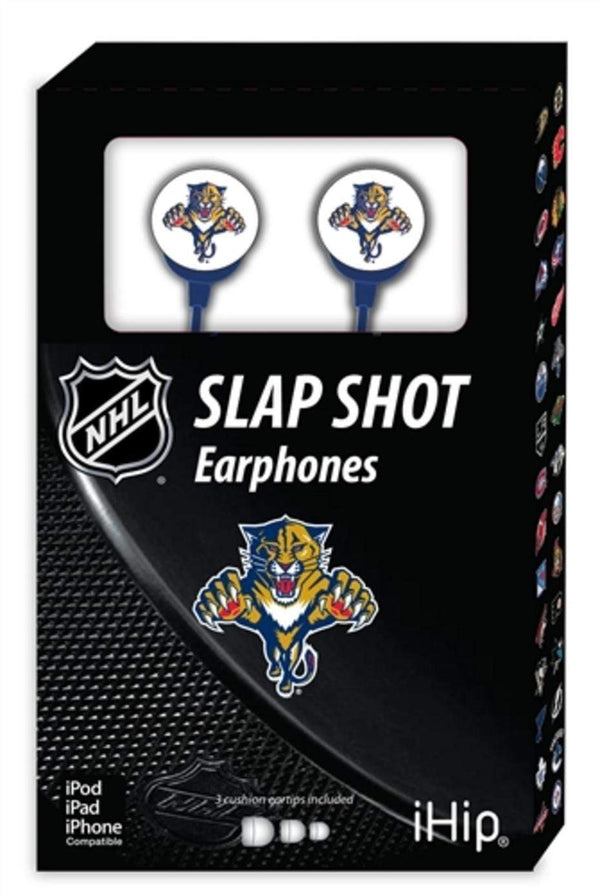 LICENSED NOVELTIES NHL Florida Panthers Logo Earbuds Zeikos iHip
