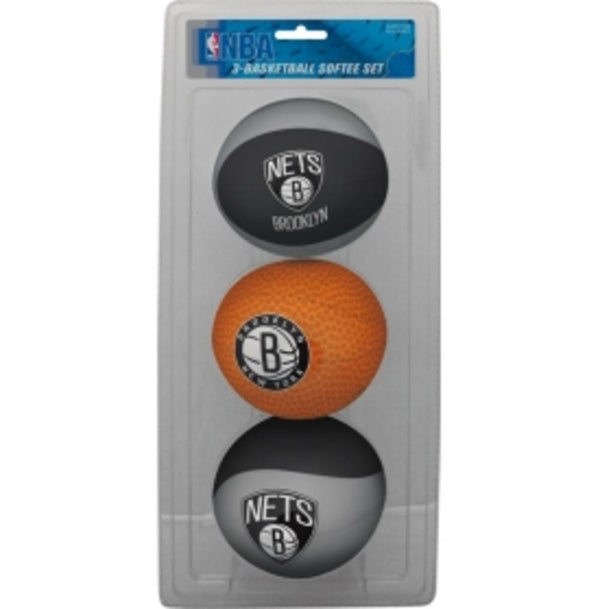 Three Point Shot - 3 basketball softee set-Brooklyn Nets