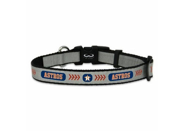 XSmall- Gamewear Reflective Pet Collar- Houston Astros