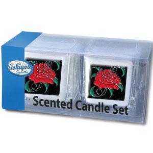 Licensed Sports Accessories - Candle Set - Rose-Home & Office,Candles,Candle Sets, Candle Sets-JadeMoghul Inc.