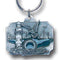 Licensed Sports Accessories - Coastal Scene Metal Key Chain with Enameled Details-Key Chains,Sculpted Key Chain,Enameled Key Chain-JadeMoghul Inc.