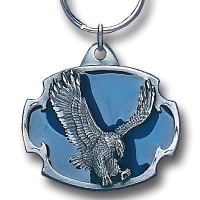Licensed Sports Accessories - Eagle Metal Key Chain with Enameled Details-Key Chains,Sculpted Key Chain,Enameled Key Chain-JadeMoghul Inc.