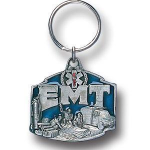 Licensed Sports Accessories - EMT Metal Key Chain with Enameled Details-Key Chains,Sculpted Key Chain,Enameled Key Chain-JadeMoghul Inc.