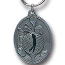 Licensed Sports Accessories - Golf Metal Key Chain with Enameled Details-Key Chains,Sculpted Key Chain,Enameled Key Chain-JadeMoghul Inc.