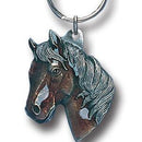 Licensed Sports Accessories - Horse Head Metal Key Chain with Enameled Details-Key Chains,Sculpted Key Chain,Enameled Key Chain-JadeMoghul Inc.
