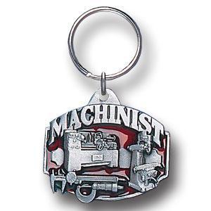 Licensed Sports Accessories - Machinist Metal Key Chain with Enameled Details-Key Chains,Sculpted Key Chain,Enameled Key Chain-JadeMoghul Inc.