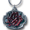 Licensed Sports Accessories - Rose Metal Key Chain with Enameled Details-Key Chains,Sculpted Key Chain,Enameled Key Chain-JadeMoghul Inc.