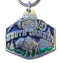 Licensed Sports Accessories - South Dakota Metal Key Chain with Enameled Details-Key Chains,Sculpted Key Chain,Enameled Key Chain-JadeMoghul Inc.